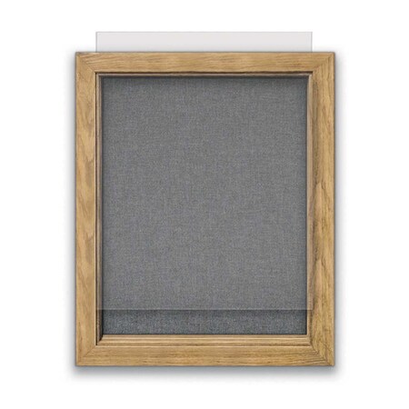 United Visual Products Indoor Enclosed Combo Board, 72"x36", Gold Frame/Black Porcelain & Cork UVCB7236G-BLKPORC-CORK